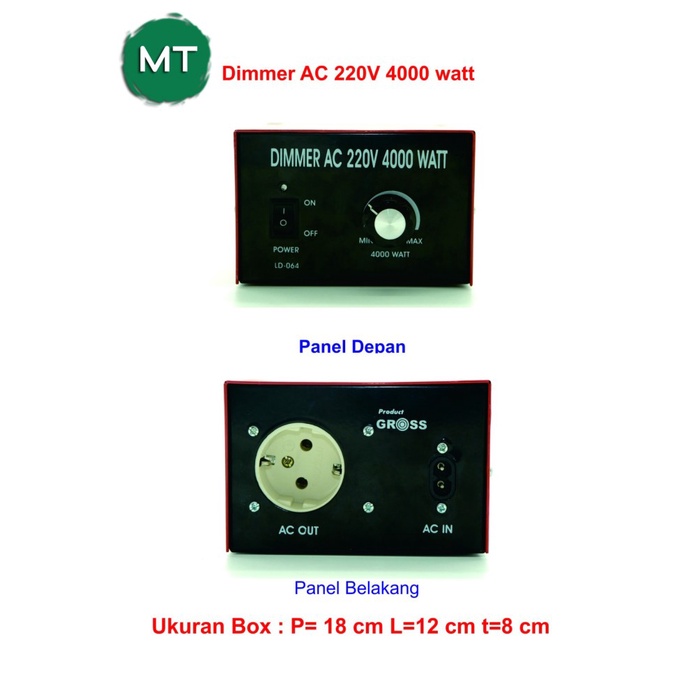 Dimmer AC 220V 4000watt