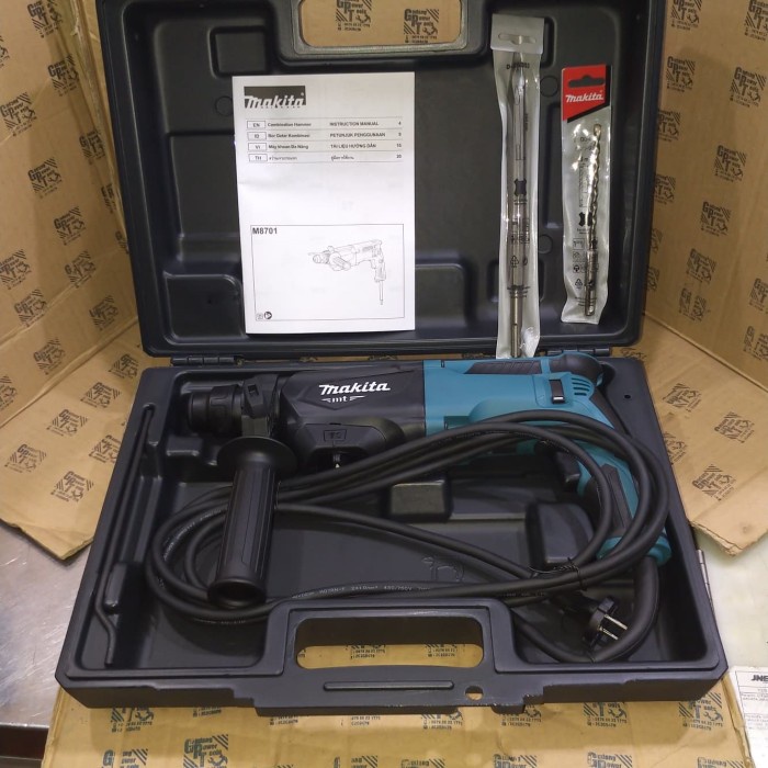 Mesin Bor Beton Rotary Demolition Hammer Sds Maktec Mt871 Mt 871