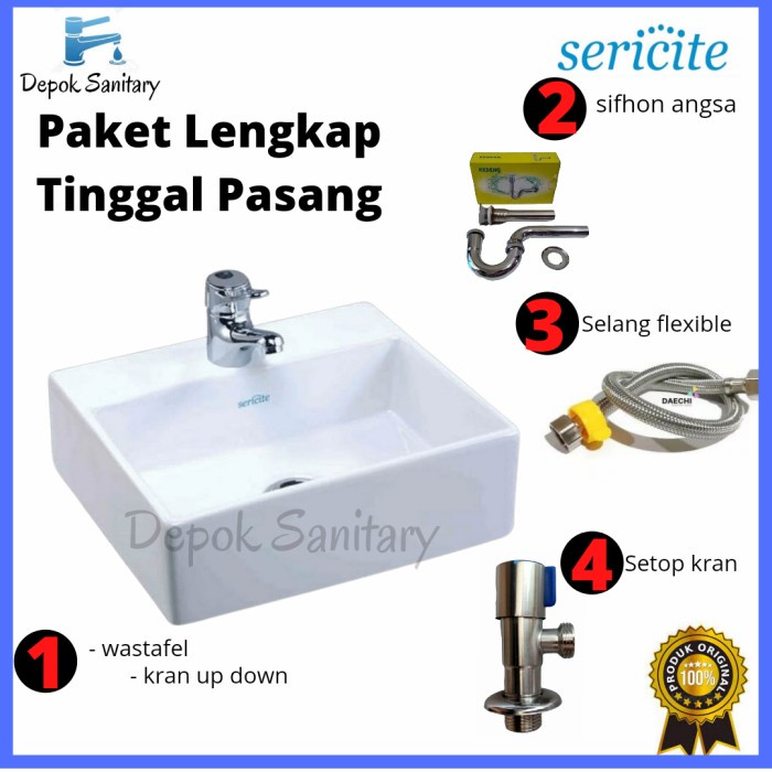Wastafel Cuci Tangan Sericite 2027/ Washtafel Sericite 2027/ Wastafel