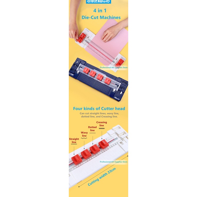 

Kw-Trio 13045 Pemotong Kertas Empat-Dalam-Satu Multifungsi Mesin Die- Kode 603
