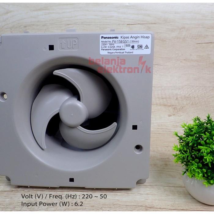 Panasonic Fv-15Egs1 Exhaust Fan Kamar Mandi 6 Inch