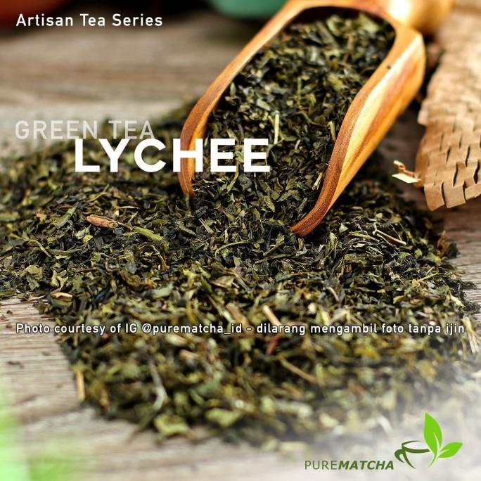 

Artisan Tea Cafe - Green Tea Lychee 1Kg Teh Hijau Rasa Leci Enak Wangi Kode 730