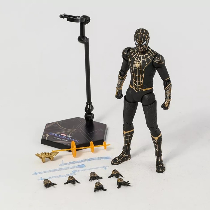 Zd Toys No Way Home Zdtoys Spiderman Black Intergrate Upgrade Figure Ready