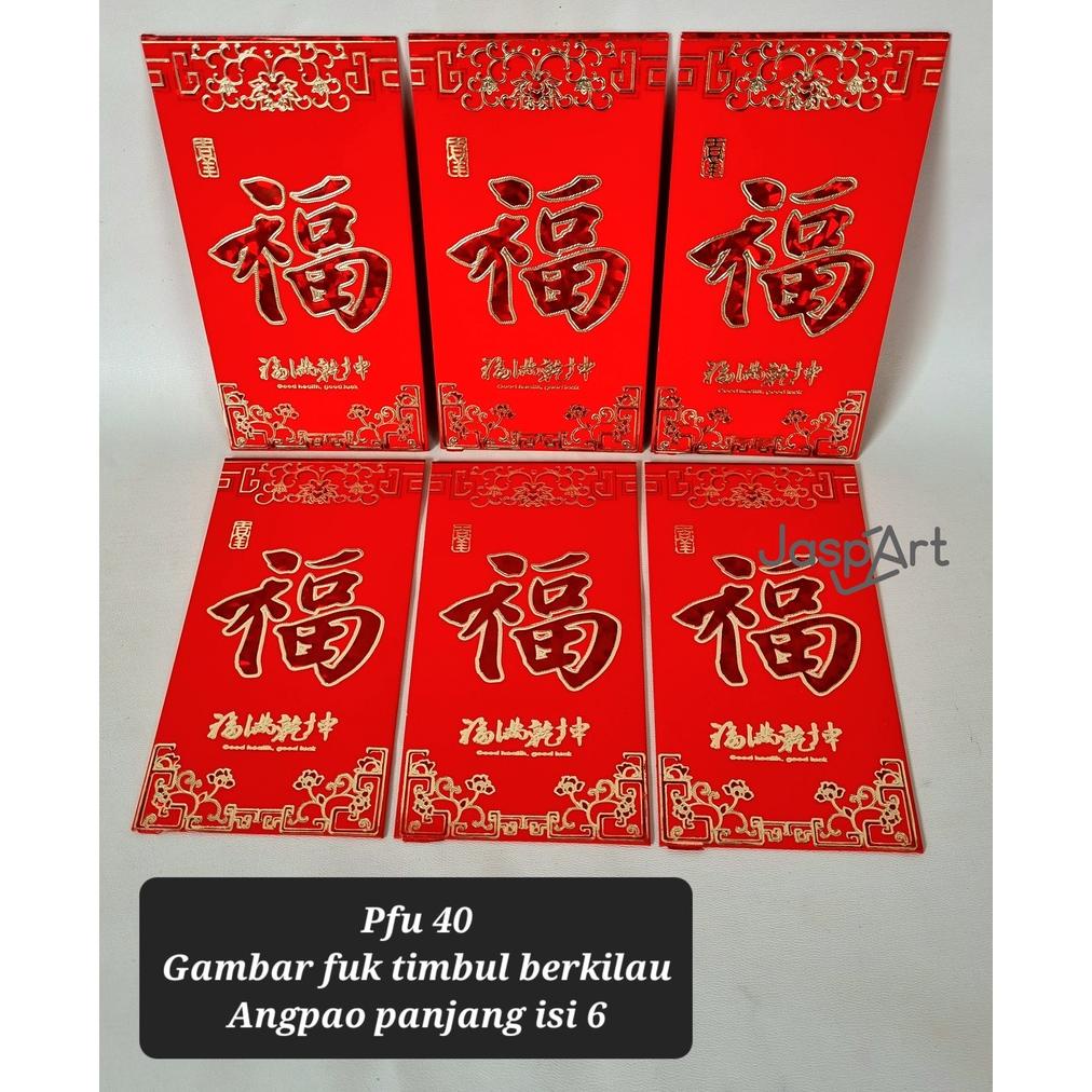 

Angpao Panjang Imlek Fu Fuk Bentuk Dompet Hongbao Fu Angpao Merah Fpd