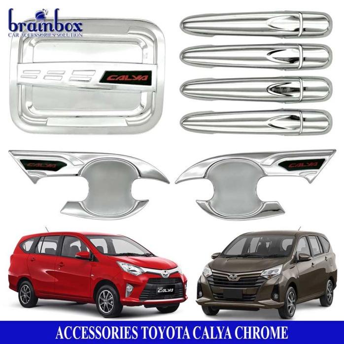 Lis- Toyota Calya Accessories Handle Cover Tank Cover Outher Chrome