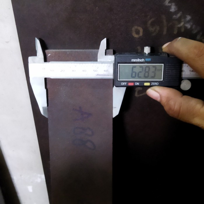 TERARU BAJA Sleipner - A88 Tebal 8mm - 8cm x 40cm