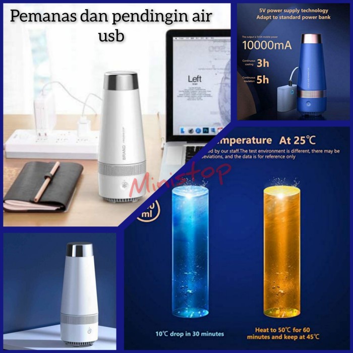 Promo Termos Pemanas Air Dan Pendingin Air Usb Portable 2 In 1 Thumbler