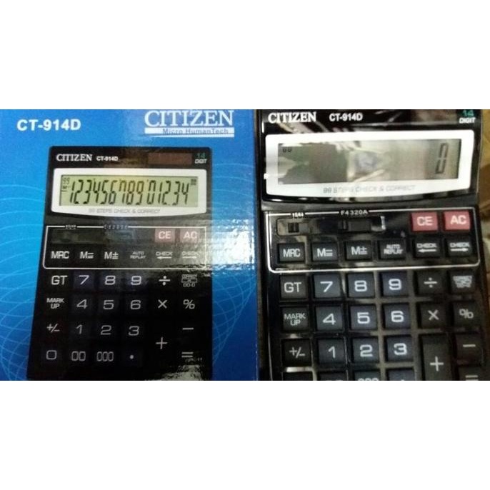 

Citizen CT-914D (14 Digit) Kalkulator