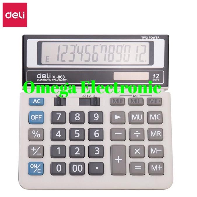 

ORIGINAL Deli Calculator DL-868 - Kalkulator Desktop Meja Kantor 868