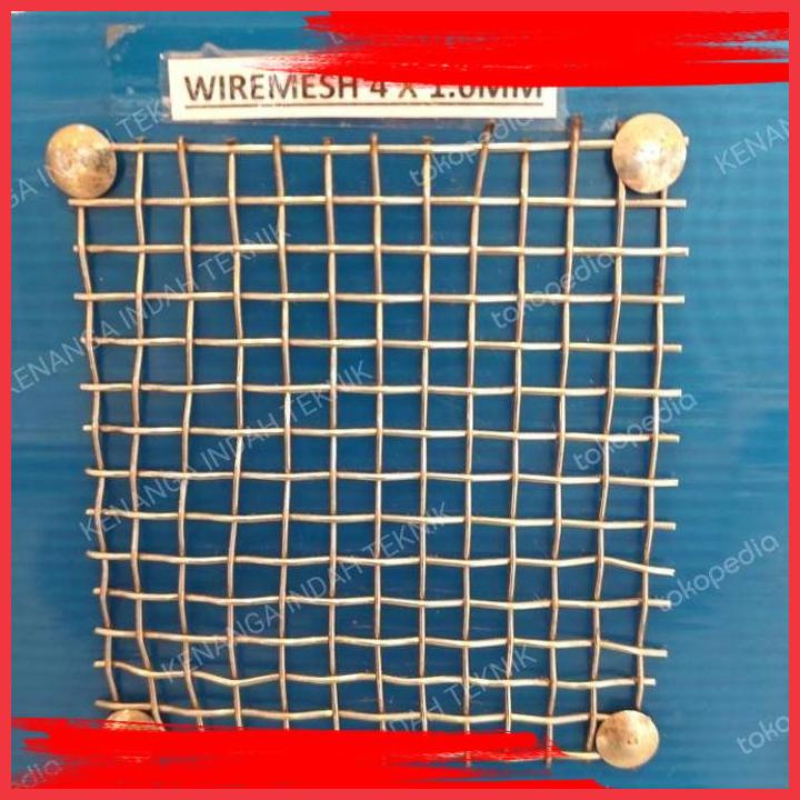 

(KENA) KAWAT WIREMESH STAINLESS 304 4 X 1,0MM X 1METER ( ANYAMAN LURUS )