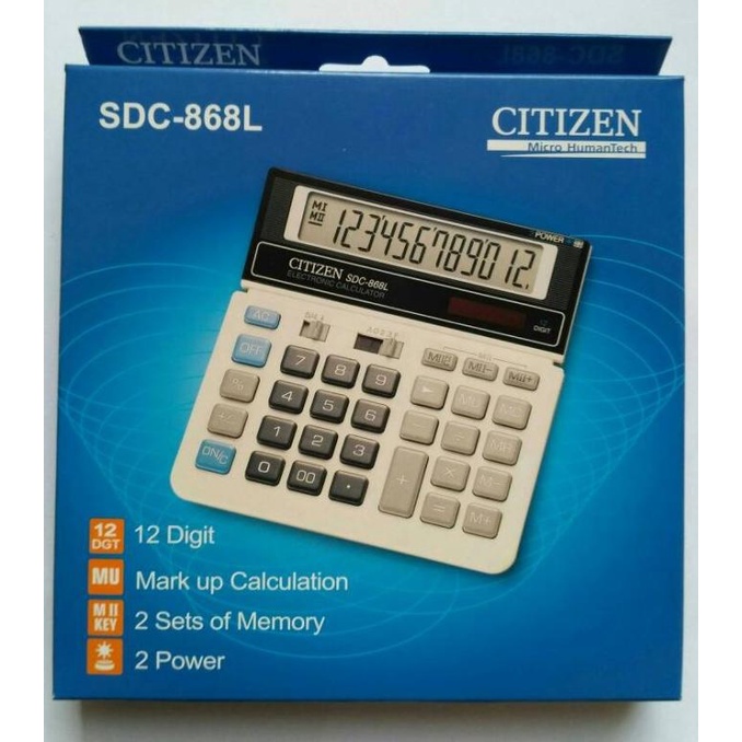 

Calculator / Kalkulator SDC-868L Citizen *ORI*
