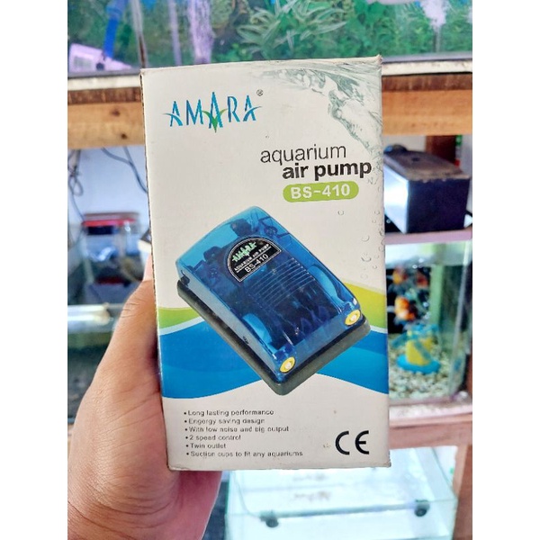 amara aerator 2 lubang gelembung udara akuarium