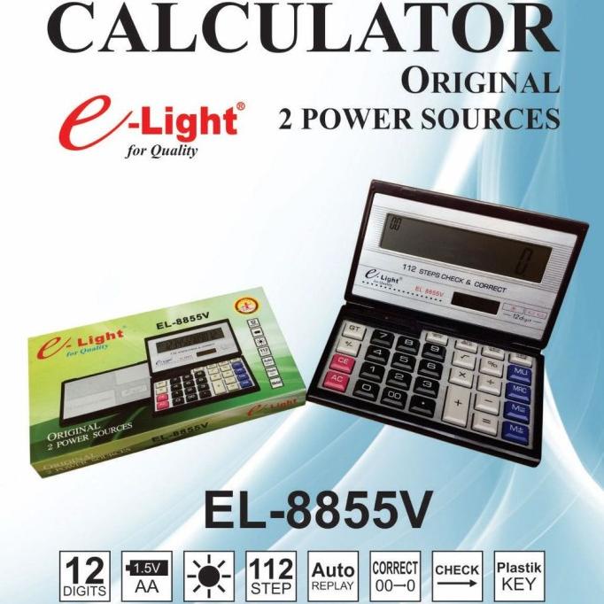 

Calculator / Kalkulator E-Light 8855V