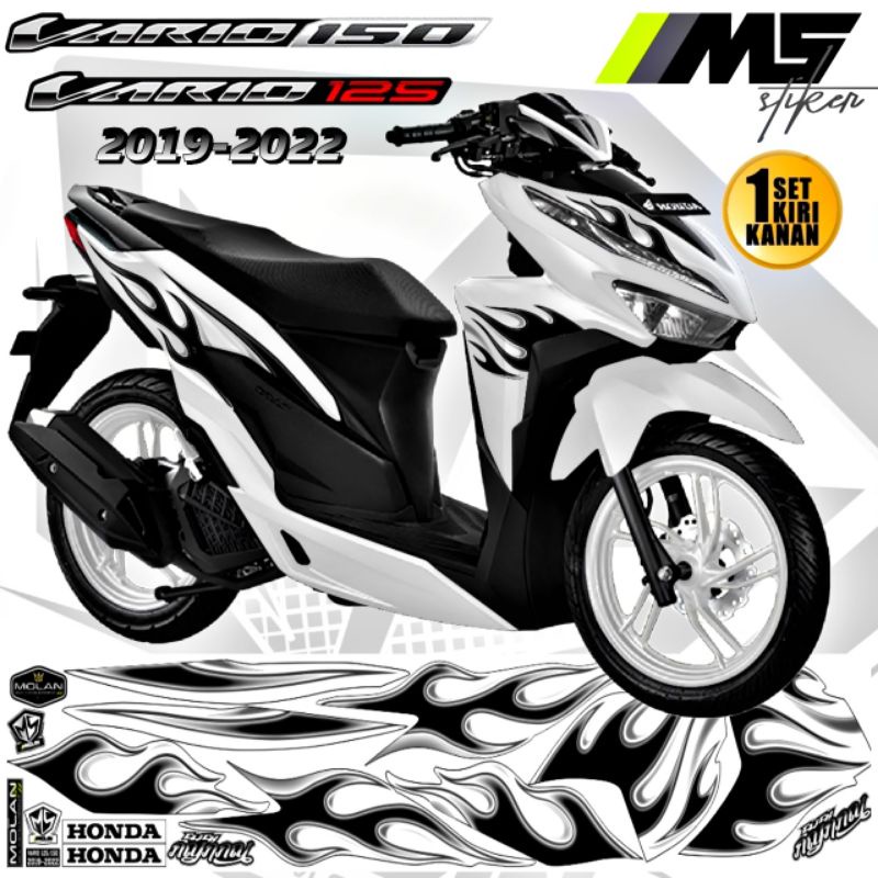 Decal Sticker Striping Variasi Vario 125 Api 2019-2022 & Vario 150 Api 2019-2022 Vario Api Vario 125