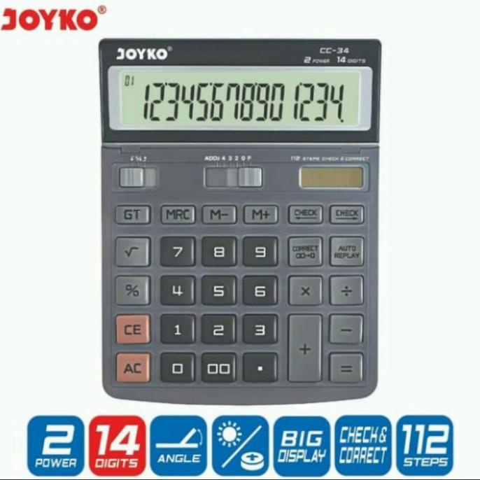 

kalkulator joyko CC 34 14 digit