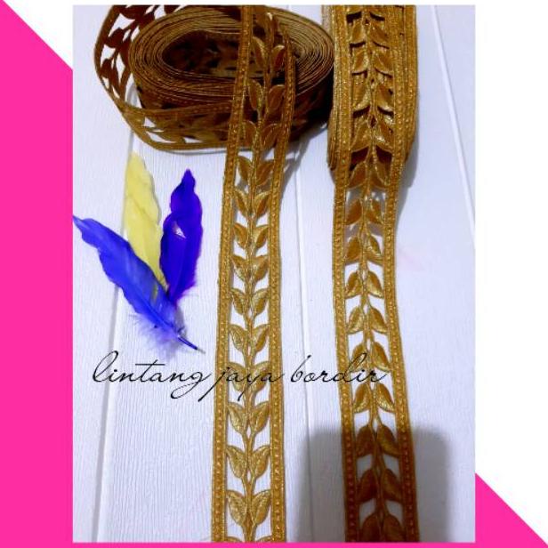 Berkualitas Renda bordir roll daun ~