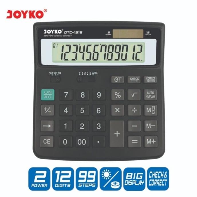 

Calculator JOYKO DTC 1516 12 Digit CHECK & CORRECT Kalkulator DTC1516