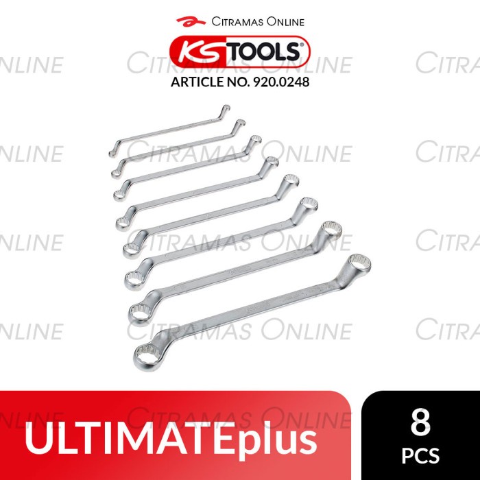 ✅New Ks Tools Ultimateplus Kunci Pas Double Ring Offset 8Pcs  920.0248 Terbaru
