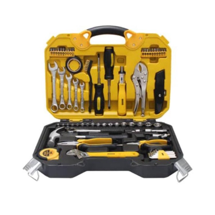 [Original] 1 Set Hand Tools Krisbow Perkakas Isi 66 Pcs - Kunci Set - Hand Tools Diskon