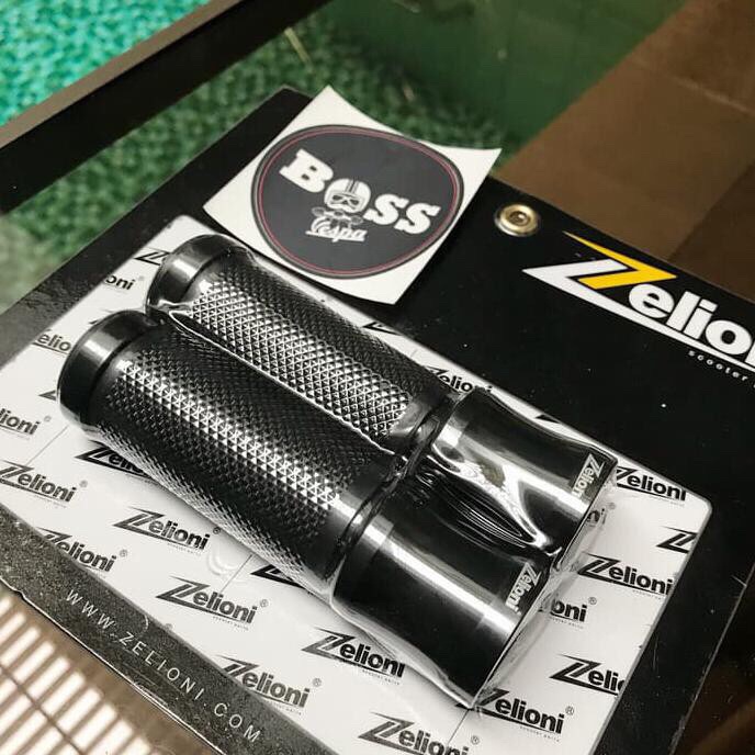 [New Ori] Handgrip / Grip Zelioni Black Vespa Gt Series Gts Gtv - Terbaru