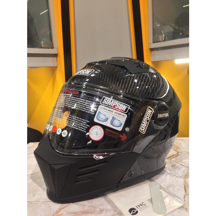 [New Ori] Simpson Darksome Carbon  Helm Motor Full Face  Helm Modular Limited