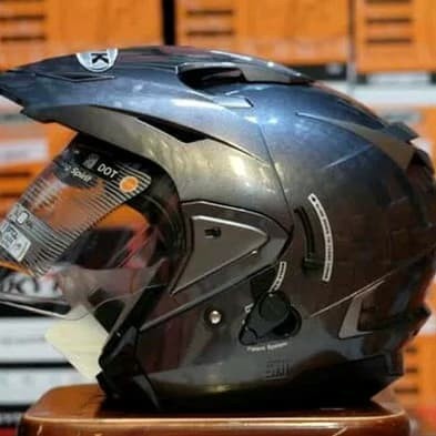 [New Ori] Helm Ink Tmax Gunmetal Solid Grey Abu T Max Bisa Gojek