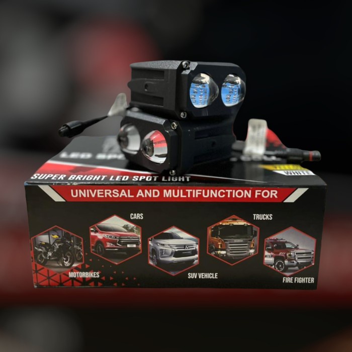 [Baru] Led Mini Projie Dual Color  White  Yellow  Limited