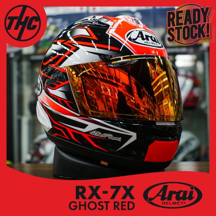 [New Ori] Arai Helmet Rx-7X Ghost Red Bisa Sameday