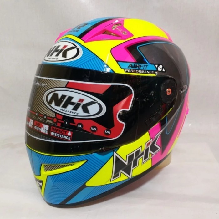 [New Ori] Helm Nhk Gp Pro Terminator Proton Yellow Fluo Gppro Fullface Limited