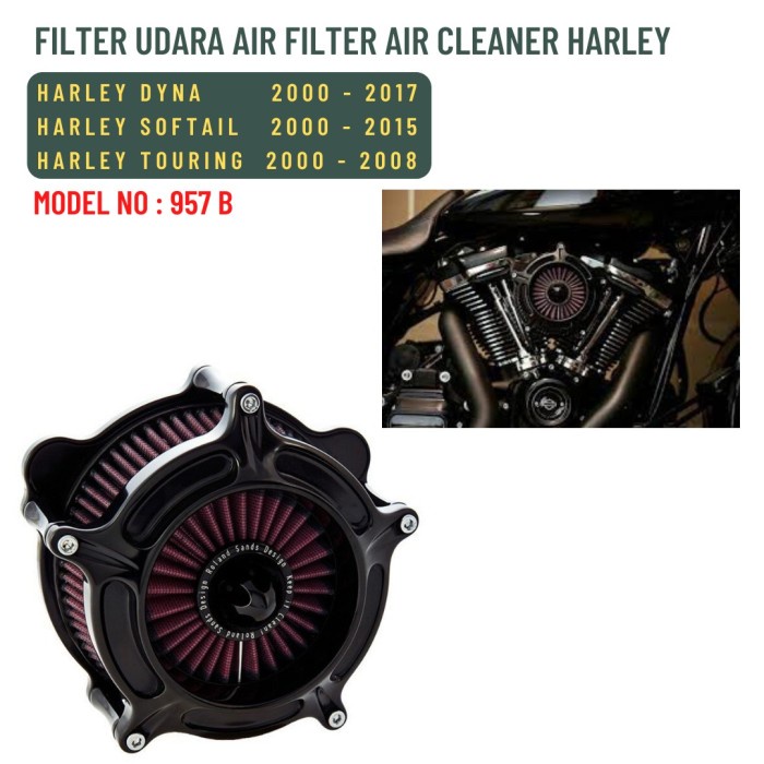 Promo Harley Air Filter Model 957 B Harley