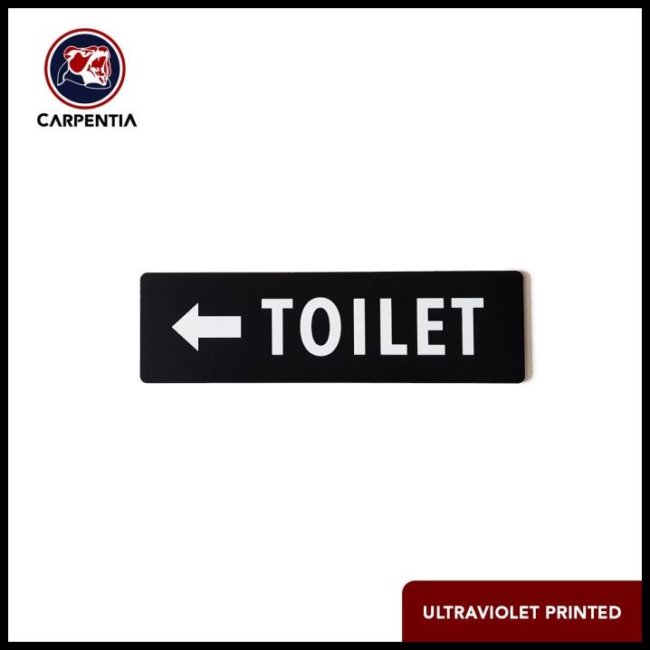 

DISKON ACRYLIC SIGN TOILET /PAPAN LABEL AKRILIK 24X7 CM/ A - HITAM MATTE/DOFF !!!!