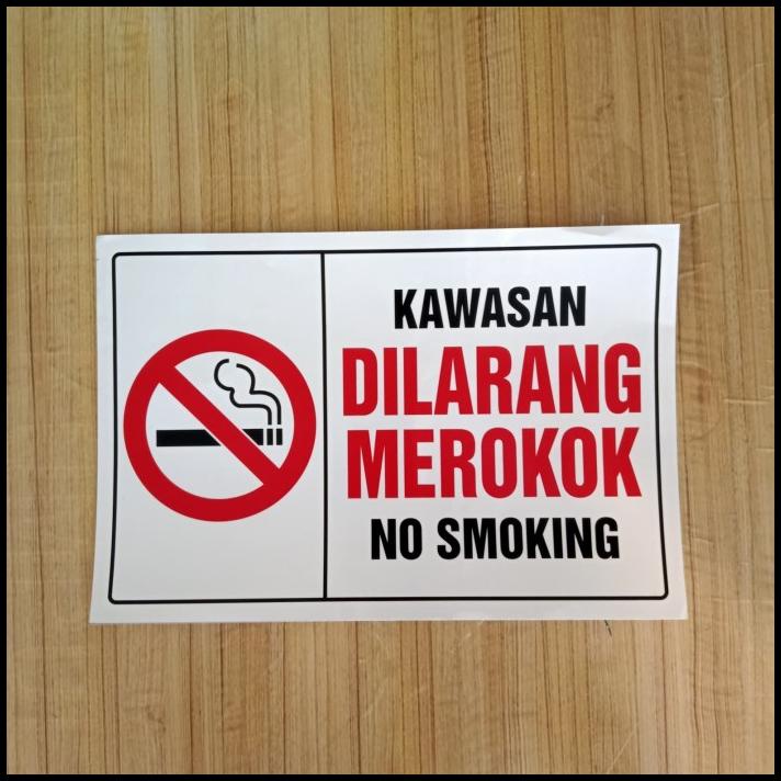 

GRATIS ONGKIR STICKER K3 RAMBU SAFETY KAWASAN DI LARANG MEROKOK UK 20X30CM RAMBU K3
