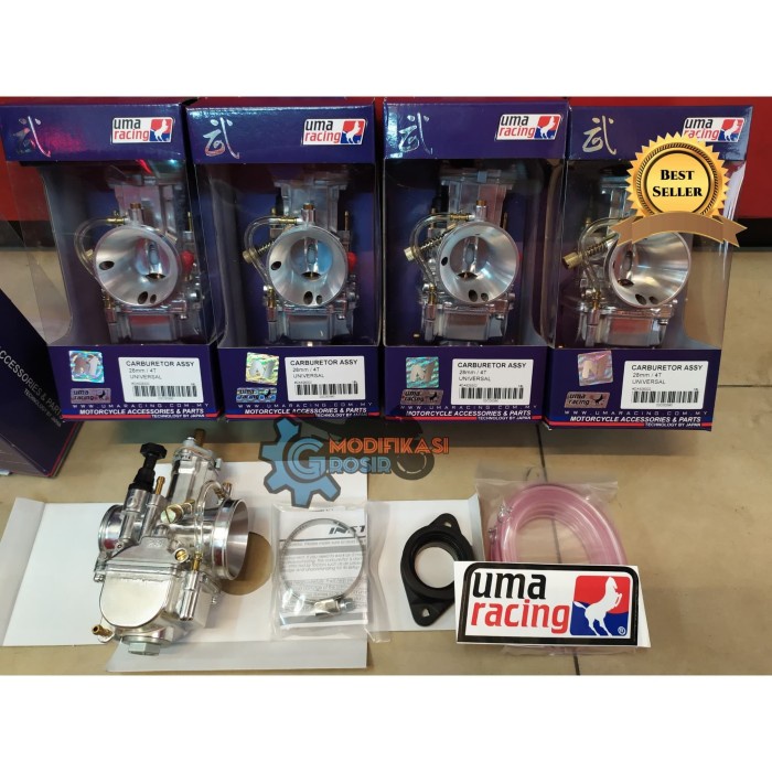 ✨Sale Karburator Karbu Uma Racing Pwk 28 Assy 28Mm 4T 100 Original Berkualitas