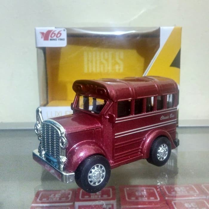 FLASH SALE DC LUXURIOUS CLASSIC BUS DIECAST MODEL BIS SCHOOL BUS HARGA MURAH TERMURAH