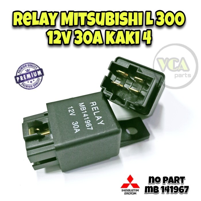 RELAY KAKI 4 (4P) 12V 30A untuk mobil MITSUBISHI L300 best