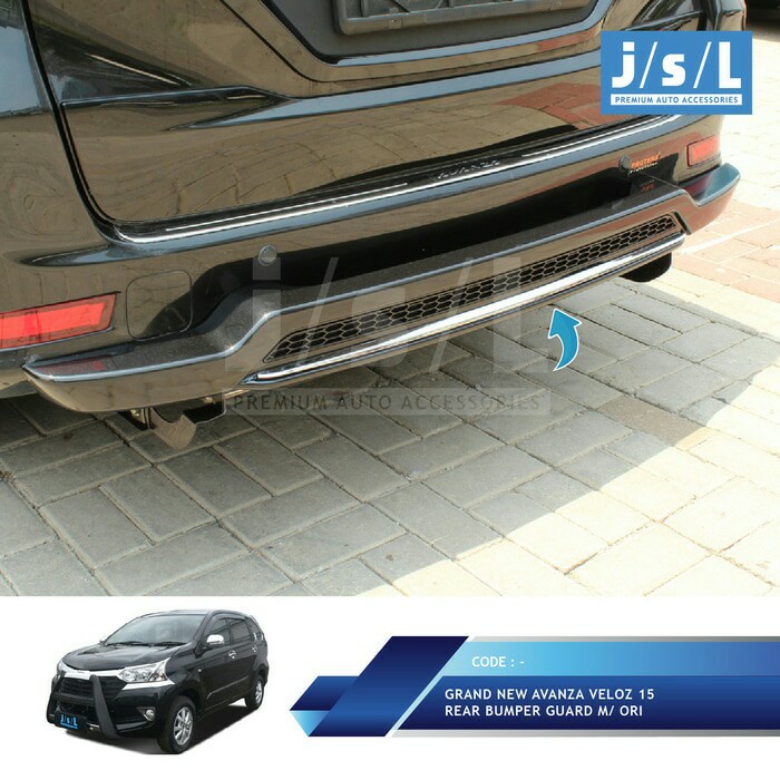 Grand New Avanza /Xenia Pengaman Belakang /Rear Bumper Guard Model ORI best
