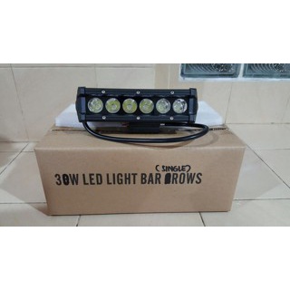 led light bar/ lampu off road 30w single row best