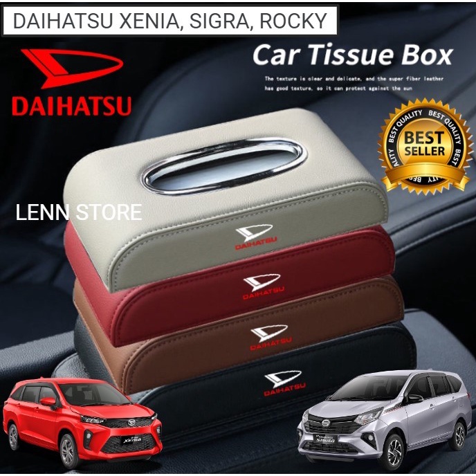 Kotak Tempat Tisu Mobil Kulit Daihatsu Sigra, Xenia, Rocky 2022 2023 star
