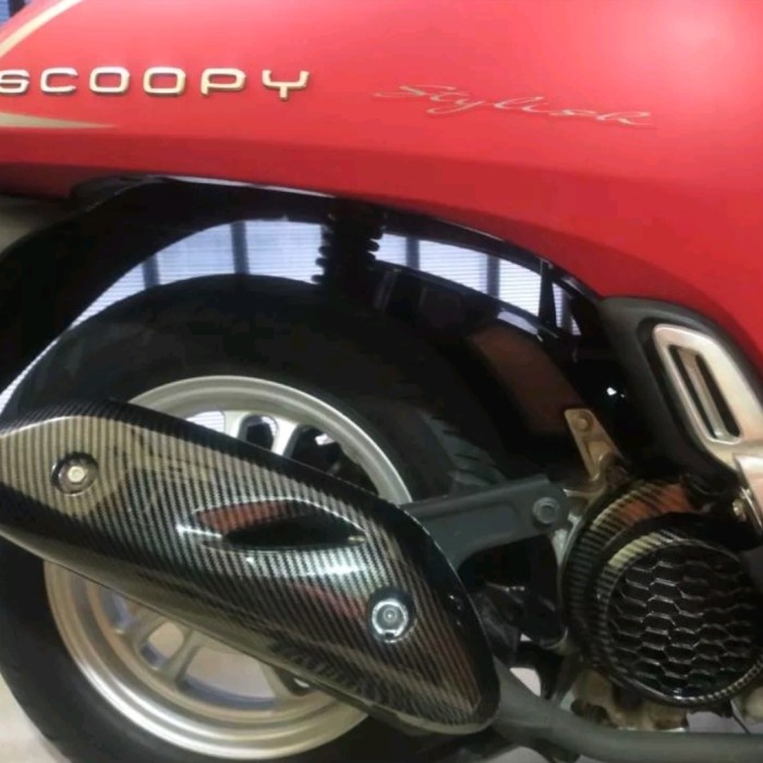 Cover kipas radiator karbon tameng knalpot carbon scoopy new 2020-2022 murmer