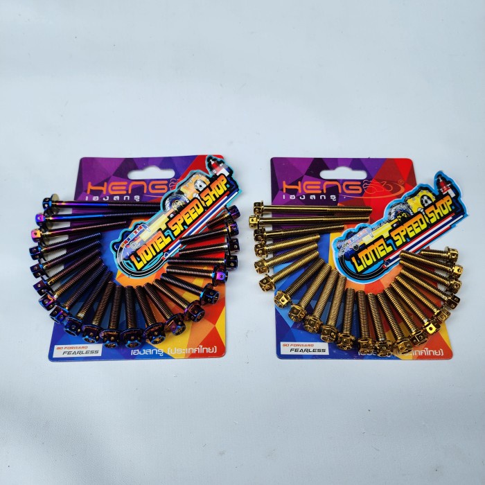 Baut block mesin satria fu probolt flower gold baut box mesin satria f murmer