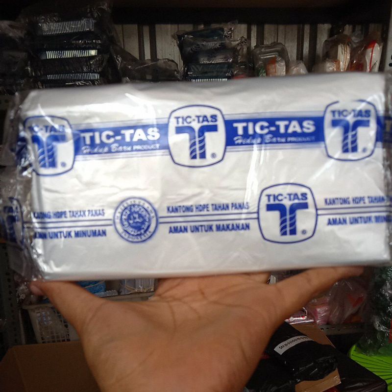Plastik Kantong HDPE Tic Tas 18x27cm Tahan Panas Plastik Buram