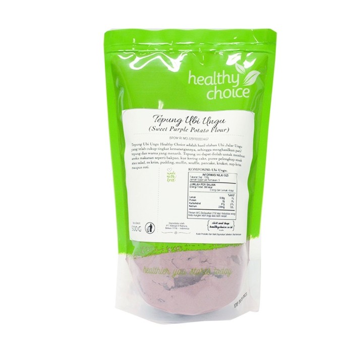 

HEALTHY CHOICE TEPUNG UBI UNGU/ UBI GARUT/UBI GANYONG 500GRAM