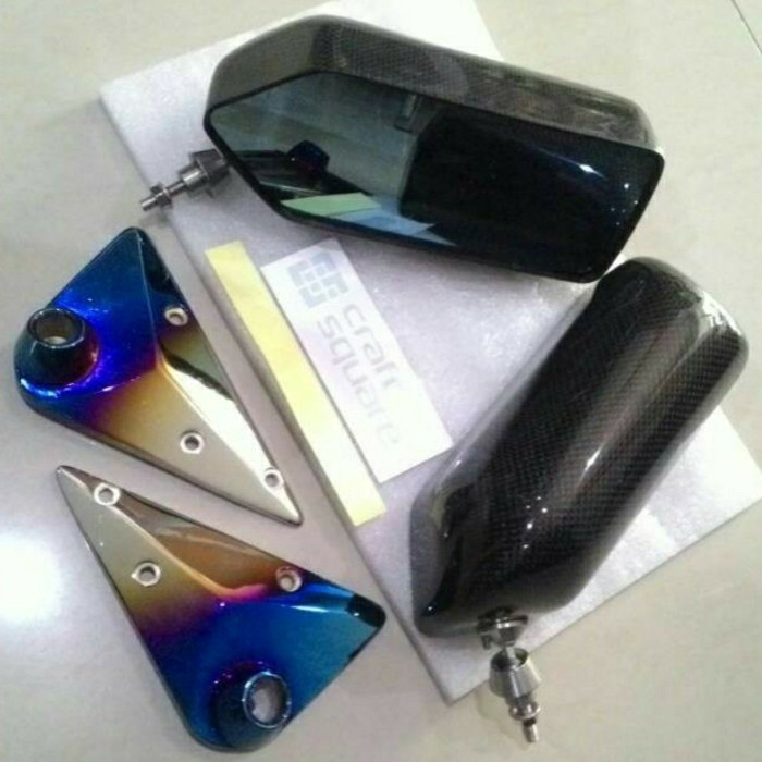 ✅Original Spion F1 Universal Carbon.Spion Racing Mobil Kaca Blue Diskon