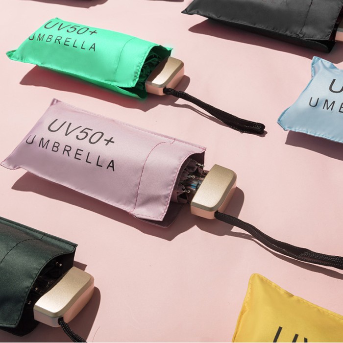 MINI PAYUNG LIPAT CANTIK ANTI UV 50 UPF UMBRELLA KECIL MATAHARI TAS ORIGINAL