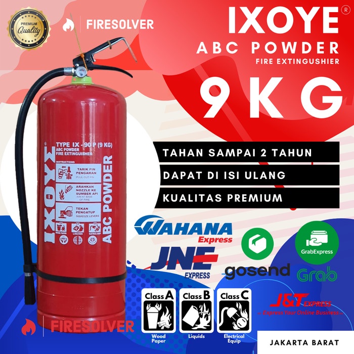 Alat Pemadam Kebakaran 9KG/APAR 9KG/Tabung Pemadam Api/IXOYE