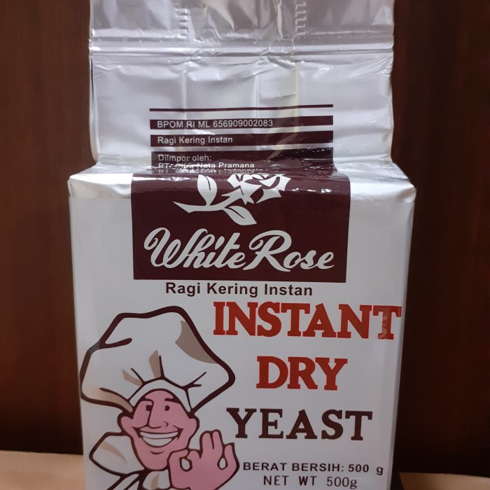 

Terlaris ragi instan 500 gram. white rose kualitas premium SALE