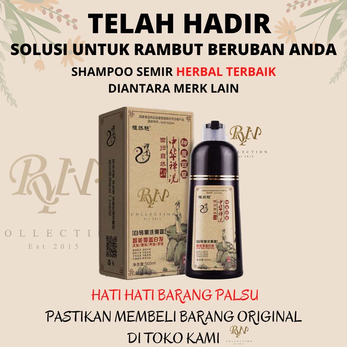 Promo Semir Rambut Instan / Shampoo Semir Hitam Dan Warna