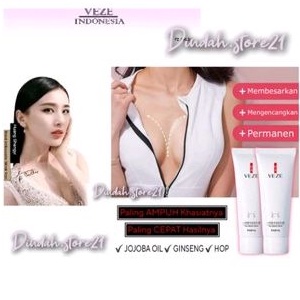 VEZE CREAM PEMBESAR PENGENCANG PAYUDARA NATURAL HERBAL 40 GR AMPUH