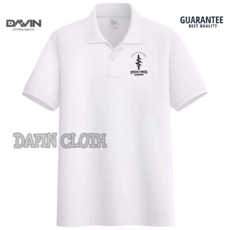 Kaos Kerah Pria Polo shirt Special Forces Military
