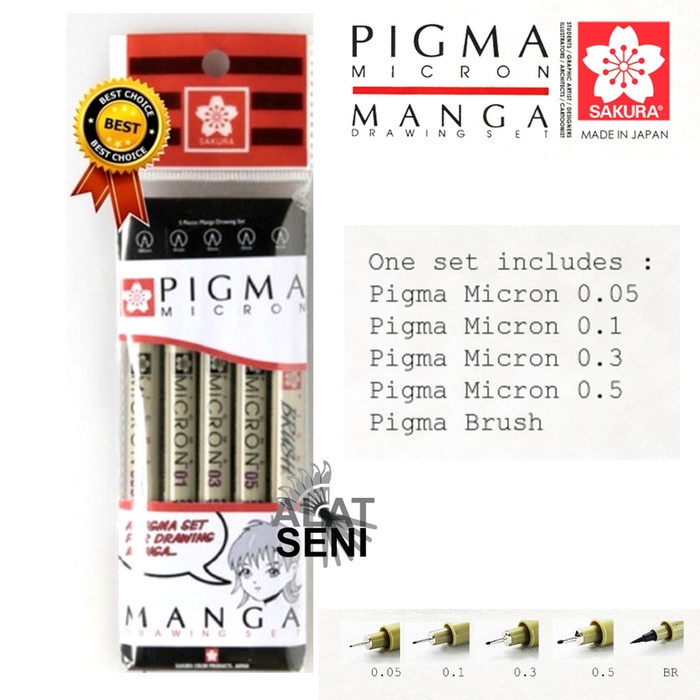 

Promo Sakura Pigma Micron Manga Drawing Set